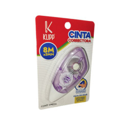 CORRECTOR EN CINTA 8MT DE 5 MM KLIPP