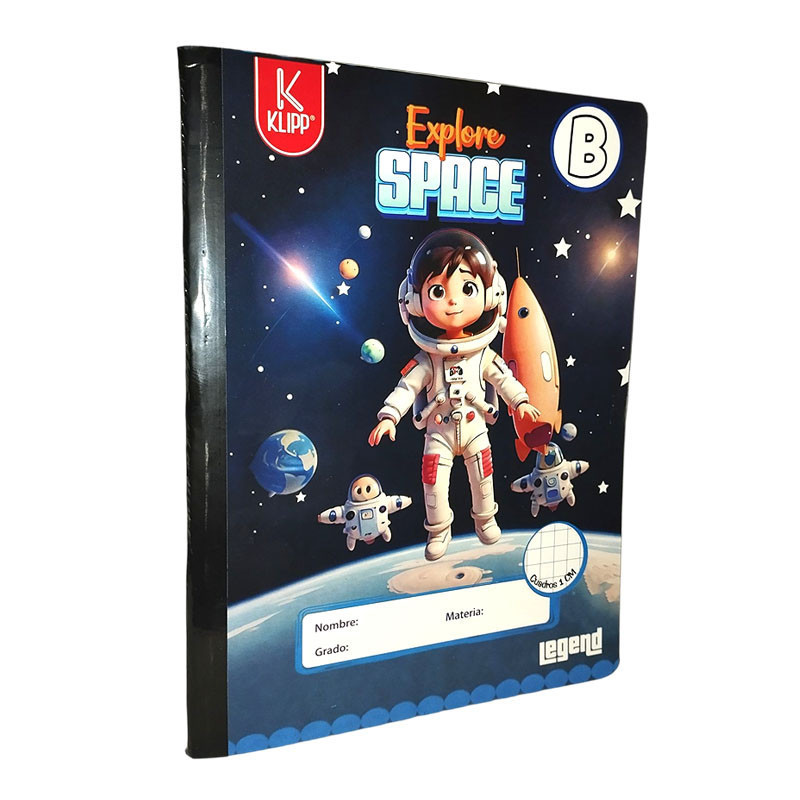 CUADERNO COSIDO CON STIKER LEGEND ECONOMICO DE 100 HOJAS TIPO B