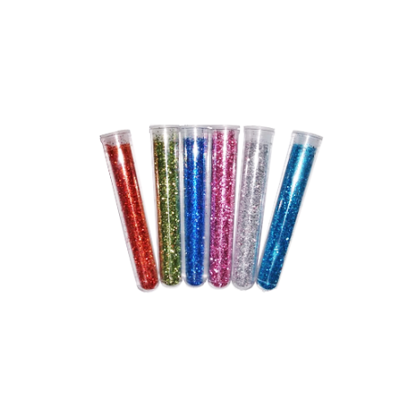ESCARCHA DE COLORES EN TUBO X 12
