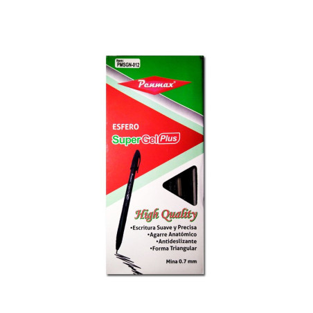 esfero supergel penmax negro