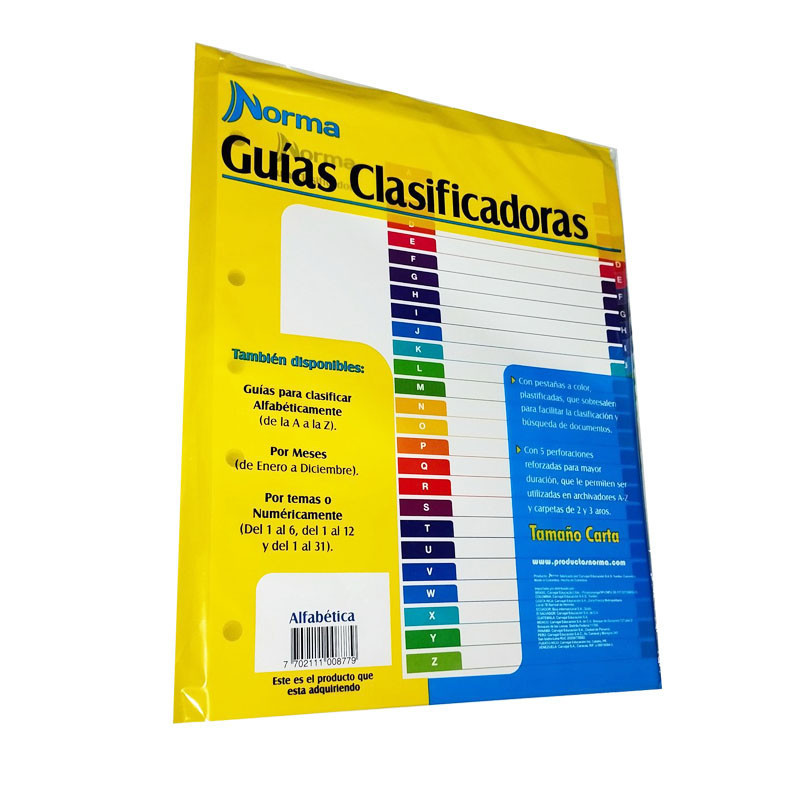 GUIAS CLASIF A-Z BLANCA NORMA