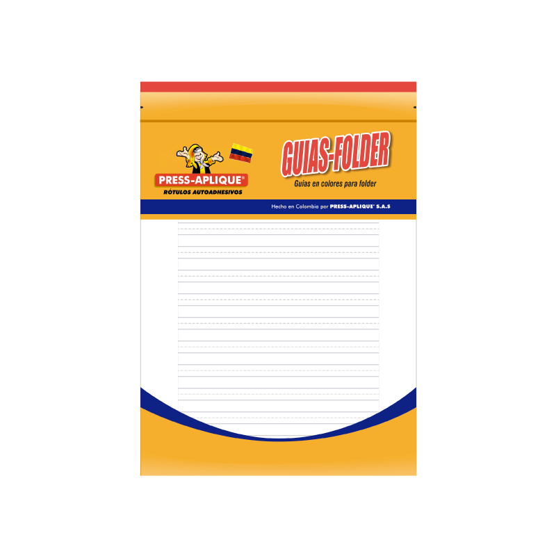 GUIAS PARA FOLDER PAQUETE 162 UNI.