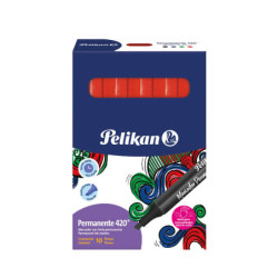 MARCADOR PERMANAENTE PELIKAN UNICOLOR CAJA X 10