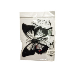 MARIPOSA BLANCA Y NEGRA PAQUETE X12