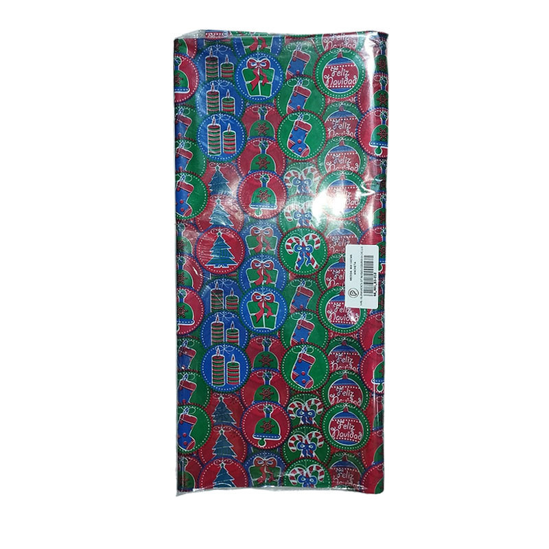 PAPEL CELOFAN NAVIDEÑO MANO X 25 PLIEGOS