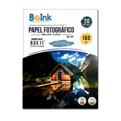 PAPEL FOTOGRAFICO 160 G/M X20 HOJAS A4