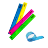 REGLA FLEXIBLE DE COLORES X 12