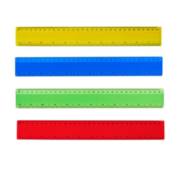 REGLA TRASLUCIDA DE 30 CMS x 12