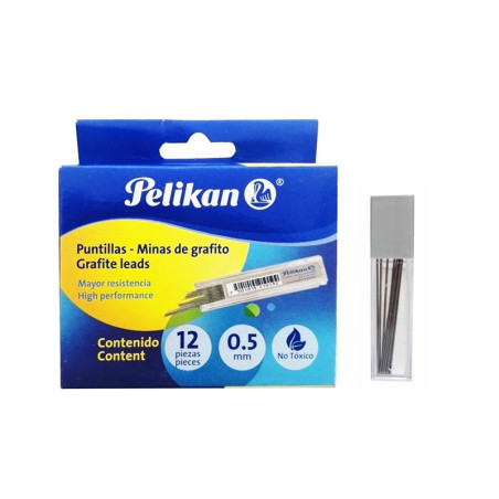 REPUESTO MINA 0.5 12 UND PELIKAN