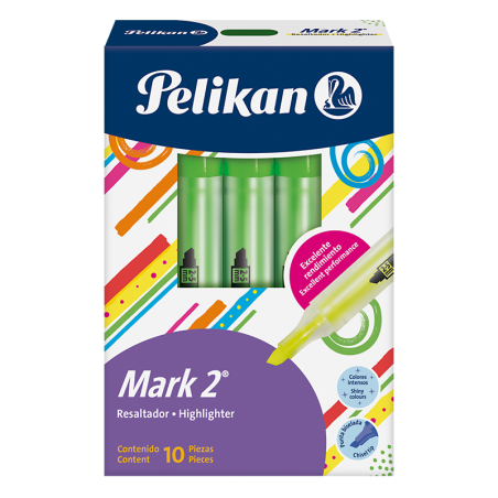 RESALTADOR PELIKAN MARK 2 VERDE CAJA X 10