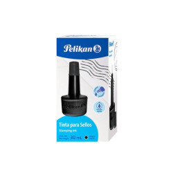 TINTA SELLOS 30 CC NEGRO PELIKAN