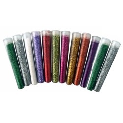 ESCARCHA DE COLORES EN TUBO X 12