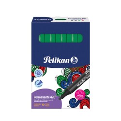MARCADOR PERMANAENTE PELIKAN UNICOLOR CAJA X 10