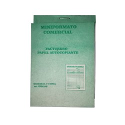 FACTURERO AUTOCOPIANTE DE 1/72 MINI X 12 UNIDADES