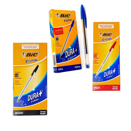 esfero bic caja de 12 unidades