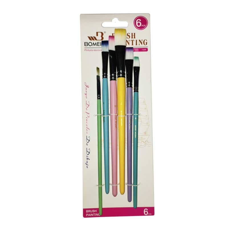 PINCEL COLORES X 6 PLANO BOMEJIAA0764F