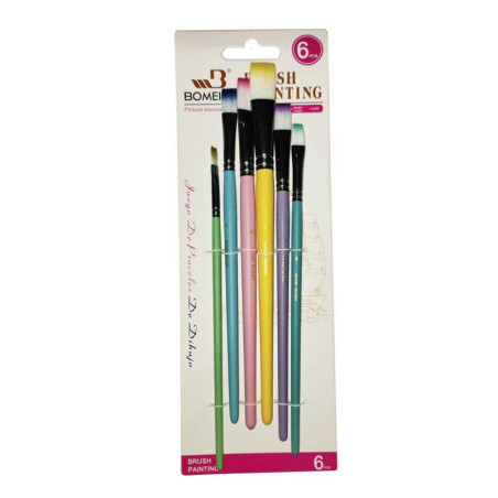 PINCEL COLORES X 6 PLANO BOMEJIAA0764F