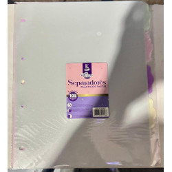 SEPARADOR PLASTICO 105 PAQUETE * 5 NEON -PASTEL