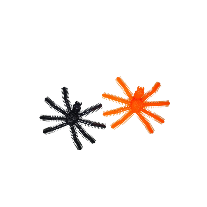 HALLO  2026 ARAÑA PLASTICA ZIP ZAP X 12 NEGRA Y NARANJA