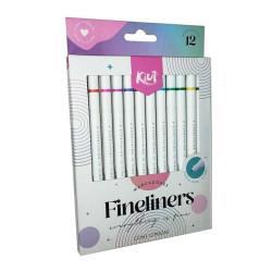 MICROPUNTA FINILINERS 12 UNIDADES SURTIDO KIUT
