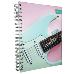 CUADERNO ARGOLLADO 95 7 MAT PASTA DURA BLUE PACA X 24