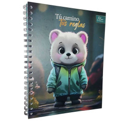 CUADERNO ARGOLLADO 105 1 MAT PASTA DURA BLUE