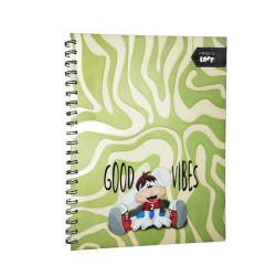 CUADERNO ARGOLLADO 105 1 MATERIA CRAZY LOVE DAMA CABALLERO PACA X 48