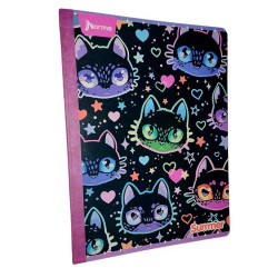 CUADERNO COSIDO CUADROS 50 HOJAS SUMMER CON STIKER