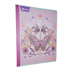 CUADERNO COSIDO CON STIKER LEYEN ECONOMICO DE 100 HOJAS CUADROS