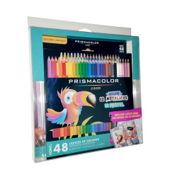 COLOR UNIPUNTA PRISMACOLOR DE 48 MAS LIBRO DE COLOREAS