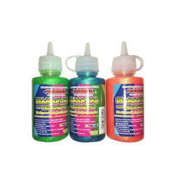 GOMA ESCARCHADA NEON  CAJA X 6