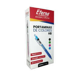 PORTAMINAS ETERNA DE COLORES HB 07 MM CAJA X 12REF1303