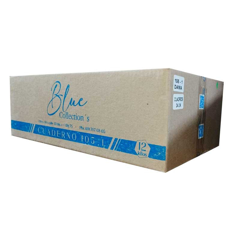 AGENDA COSIDA 7 MATERIAS TAMAÑO 95 BLUE COLLECTION PACA X 24
