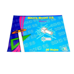 BLOCK BOND BASE 28 BLANCO 20 HOJAS