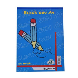 BLOCK DIN A4 VERTICAL  20 HOJAS