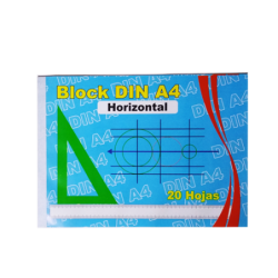 BLOCK DINA 4 HORIZONTAL * 20 HOJAS