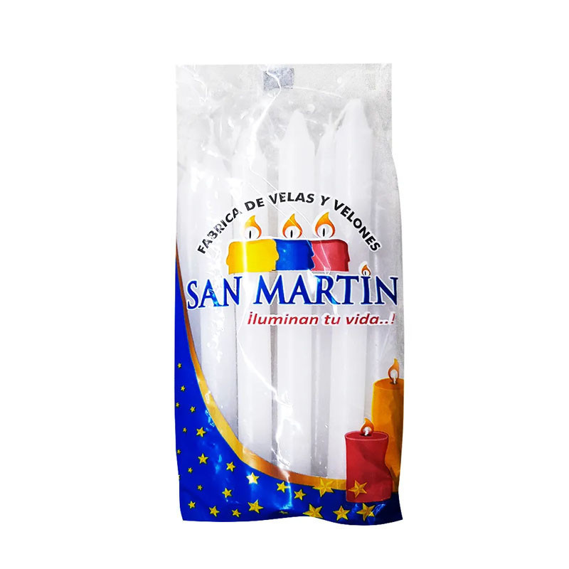 CAJA DE VELA BLANCA 15 CM 40 PAQ.