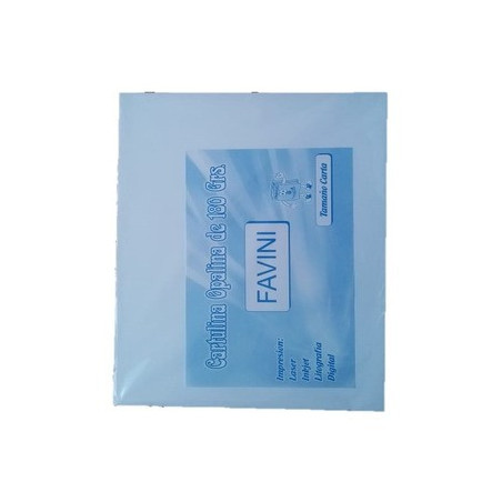 CARTULINA GROFADA OPALINA TAMAÑO CARTA X 50 180 GMS